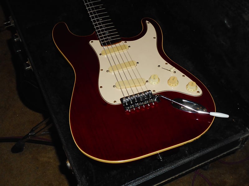 St. Blues BluesKing III 1986 Trans Cherry (Custom ordered  and built by  Tom Keckler) Very  Rare! image 1