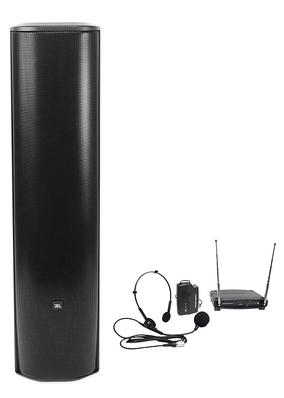 JBL CBT 70J-1 500w Black Swivel Wall Mount Line Array Column Speaker+Headset Mic image 1