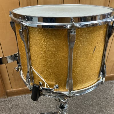 Ludwig Marching Snare 196? Gold Sparkle image 2