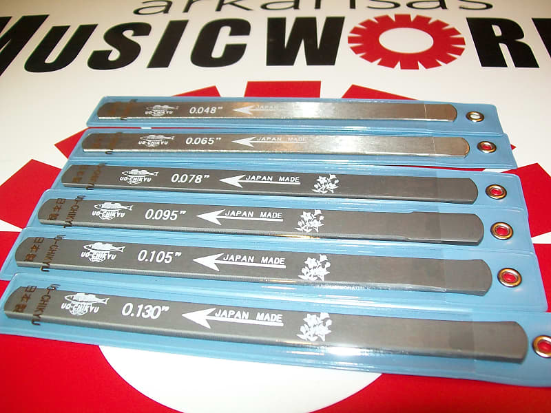 6Piece Bass Nut Slotting File Set, MADE IN JAPAN, Reverb