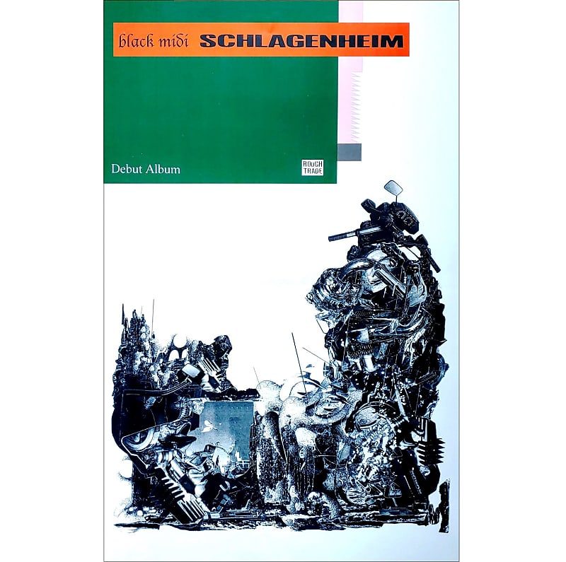 Black Midi Schlagenheim Ltd Ed New RARE Poster! Prog Rock Reverb