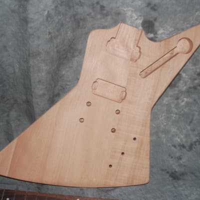 Gibson Style Explorer Electric Guitar Kit Unfinished Build Your Own DIY Complete Hardware Humbuckers image 4