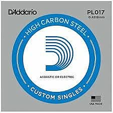 D'Addario PL017 High Carbon Steel Custom Singles Pack for Acoustic/Electric Guitar image 1