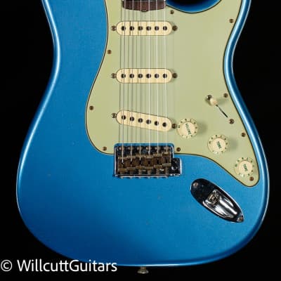 Fender Custom Shop Willcutt True '62 Stratocaster Journeyman Relic Lake Placid Blue '60 Oval C (098) image 3