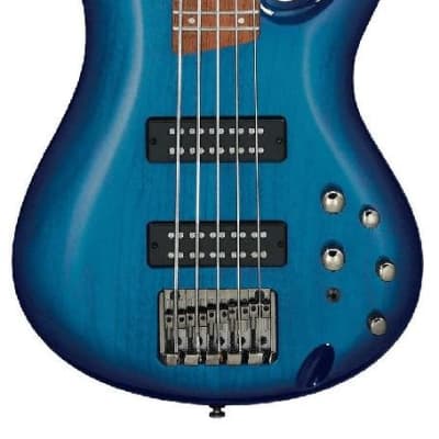 Ibanez SR375ESPB 5 String Electric Bass Guitar Sapphire Blue STK for sale
