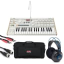 Korg microKORG S Synthesizer/Vocoder with Built-In Speaker System + Gator Case +Headphons + Cables
