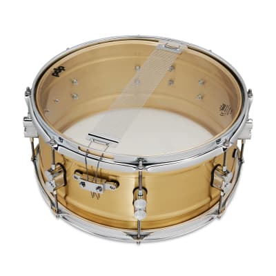 PDP Pacific Drums & Percussion PDSN6514NBBC Concept 6.5x14" Brushed Brass Snare Drum image 4