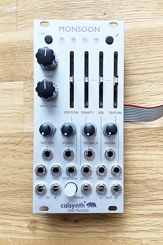 Calsynth Monsoon clone of Mutable Clouds eurorack granular Reverb
