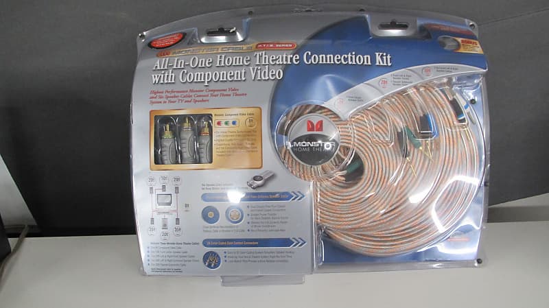 Monster HTIB SP-16 Speaker Wire (140 Ft) + kit with cables and extras