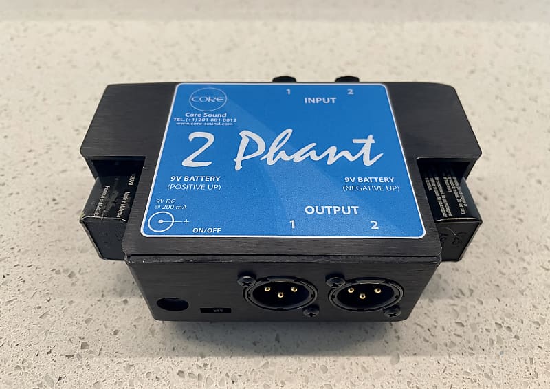 Core Sound Core Sound 2Phant 2 Channel 48V Portable Phantom Reverb