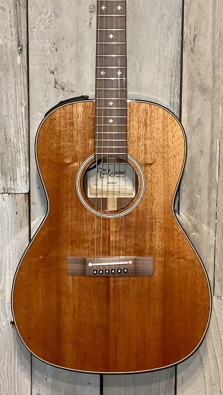 Takamine Koa EF407 Legacy Series New Yorker Parlor Acoustic/Electric Guitar Natural Gloss, Thanks ! image 1