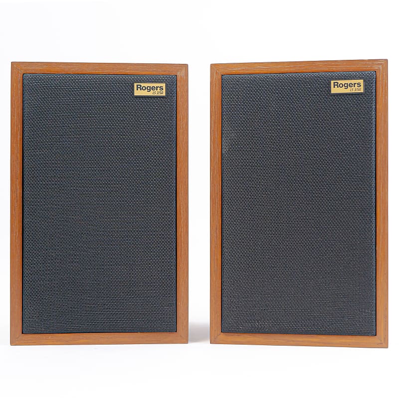 Rogers LS3/5A Monitor Loudspeakers 15 Ohm Pair - Gold Label - Vintage