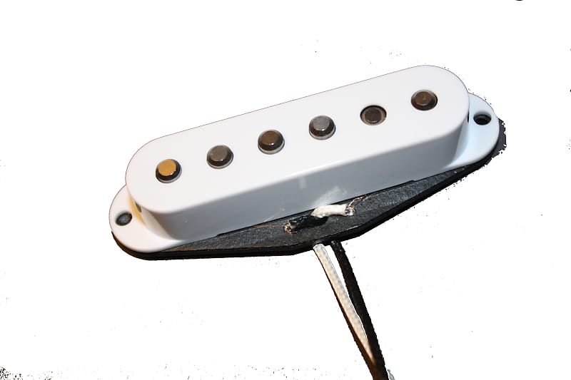 Guitar Madness Premium Alnico II White Stratocaster® Single Coil Neck For Fender White image 1