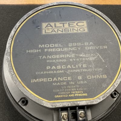 Altec 299-8A PASCALITE DRIVER VINTAGE RARE image 1