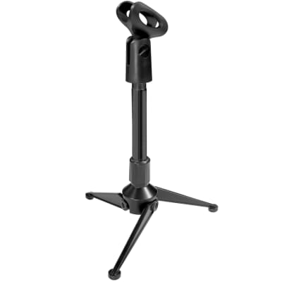 Ultimate Support JS-MMS1 Mini Desktop Tripod Mic Stand w/ Mic Clip image 1