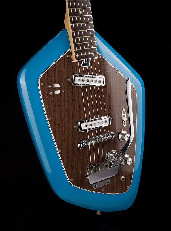 Vintage Teisco Del Rey 60's EV-2T Blue With Case | Reverb Vintage Teisco Del Rey 60's EV-2T Blue With Case | Reverb