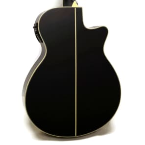 Ibanez AEG10LII Left-Handed Acoustic-Electric Guitar - Black image 6