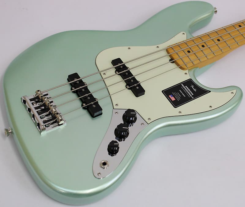 Fender American Professional II Jazz Bass, Mystic Surf Green image 1