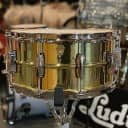 Ludwig 2019 110th Anniversary LB403 6.5x14 Super Brass Snare Drum w/Nickel Hardware