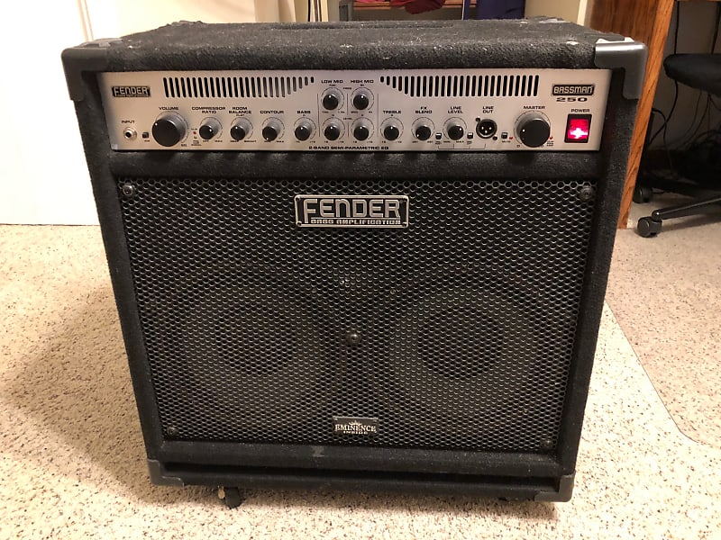 fender BASSMAN 250 250W ベースコンボアンプ Fender Bassman 250/115 Bass Combo Amplifier (250 Watts, 1x15