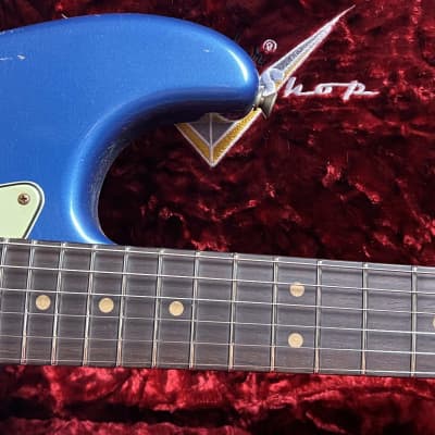 Fender Custom Shop Stratocaster '63 2023  - Aged Lake Placid Blue Relic image 6