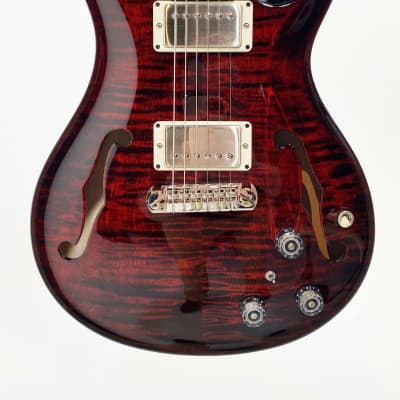 PRS Core Hollowbody II Piezo in Fire Red Wrap Burst w/Case image 4