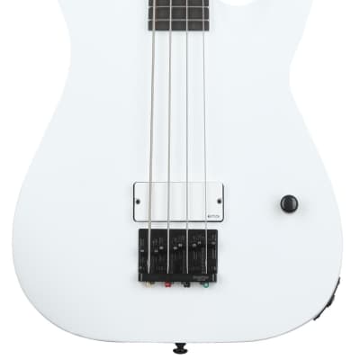 ESP LTD M-4 Arctic Metal Bass Guitar - Snow White Satin (M4AMSWd2) for sale