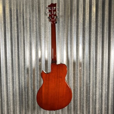 Reverend Limited Edition Roundhouse Semi Hollow Body Archtop Vintage Clear Natural Guitar #4 Blem image 12