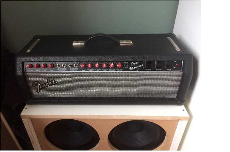 RARE Fender Dual Showman Red Knob Reverb