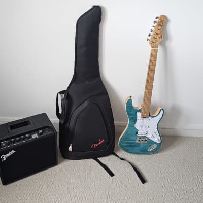 Electric guitar (plus Fender Amplifier and Case) for sale