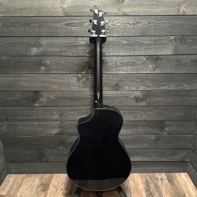 Breedlove All Solid Wood Organic Signature Concert CE Black Acoustic-Electric Guitar image 13