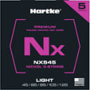 NX 5-String Light Bass Strings - Premium Nickel Bass Guitar Strings, NX545