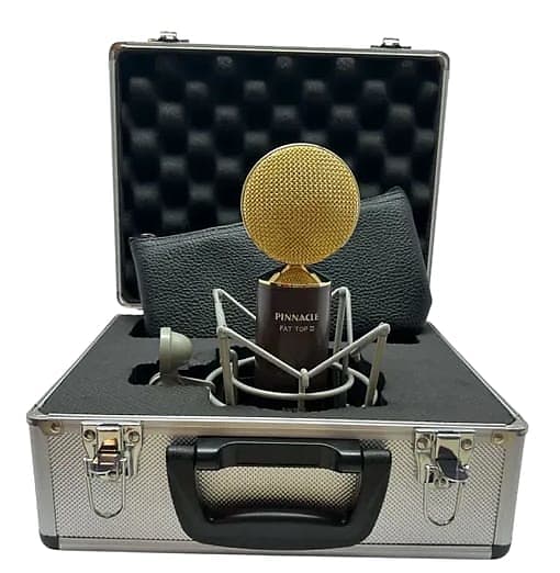New Pinnacle Microphones Fat Top II Active/Passive | Ribbon Microphone | Brown image 1