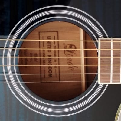 Lindo Lindo ORG-SL Slim Blue Electro Acoustic Guitar and Padded Gigbag 2023 - Blue image 13