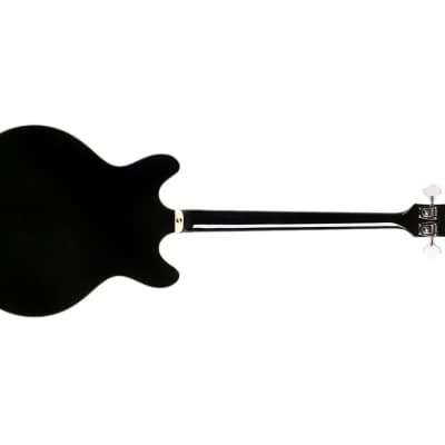 Guild Starfire II Semi-Hollow Bass Guitar - Black image 5