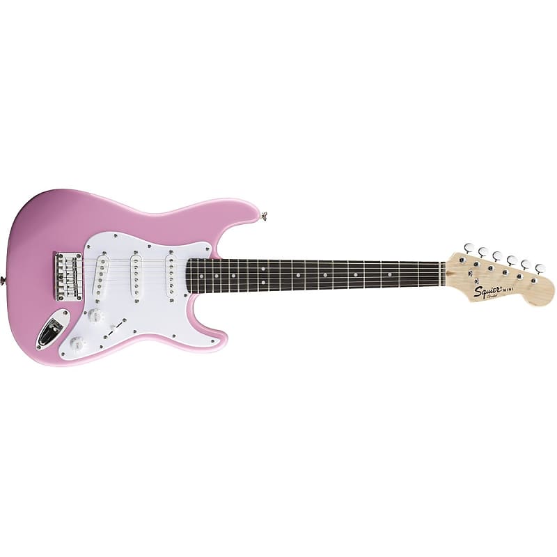 Squier   Stratocaster Affinity Mini Lf Shell Pink 0370121556 image 1