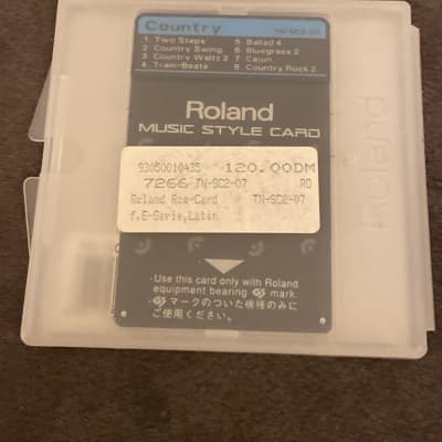 Roland TN-SC2-03 Music Style Card Country for Roland E image 3