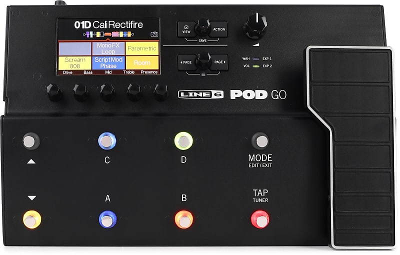 Line 6 POD Go Guitar Multieffects Floor Processor Reverb