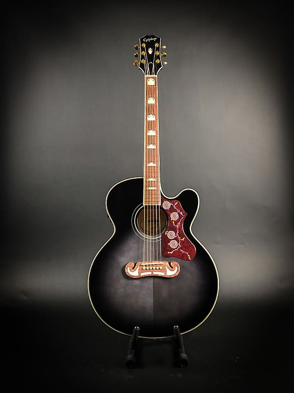 Epiphone J-200EC Studio Acoustic/Electric Guitar - Transparent