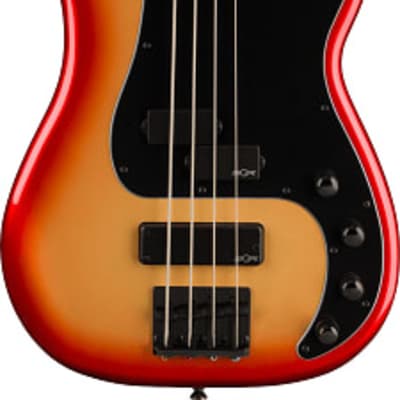 Squier Contemporary Active Precision Bass PH, Laurel Fingerboard, Black Pickguard, Sunset Metallic image 2