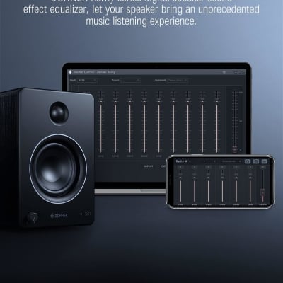 Active Bookshelf Studio Monitors Audio Speakers AptX-HD Bluetooth Stereo + EQ Editor image 5