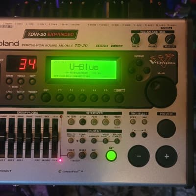 Roland TD-20 with TDW-20 Expansion Drum Brain Module