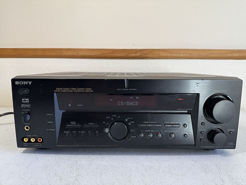 Sony STR-DE1075 Receiver HiFi Stereo Vintage 6.1 Channel Home Theater Phono AVR  			