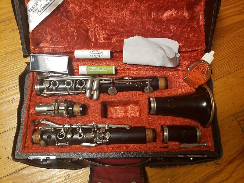 VINTAGE Evette Schaeffer Buffet Crampon WOOD CLARINET #544 CASE
