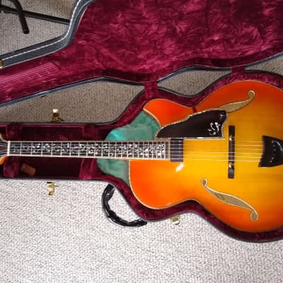 William Gagnon Imperial Cherry Burst Jazz Archtop Guitar w/Case Highly Ornate Custom Build Only One image 4