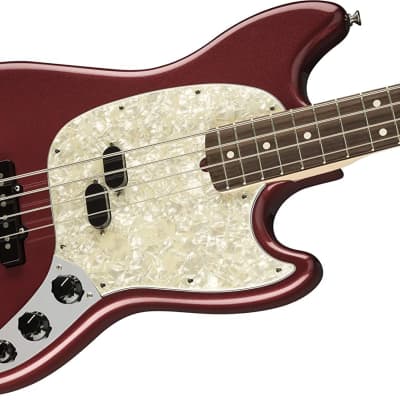 Fender American Performer Mustang Bass, Aubergine, Pau Ferro Fingerboard image 4