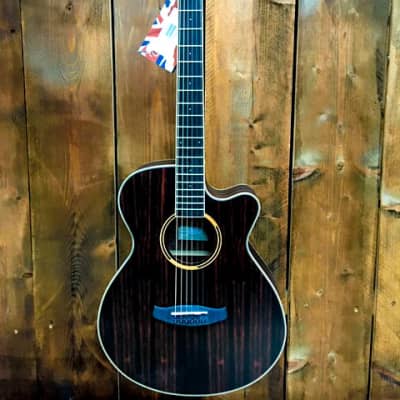 Tanglewood DBT-SFCE-Discovery Spruce/Ebony Super Folk Cutaway with Electronics Natural Open Pore for sale