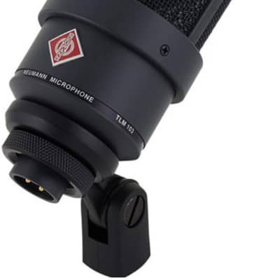 Neumann TLM103 Cardioid Studio Condenser Microphone with SG1 mount and box - Black image 3