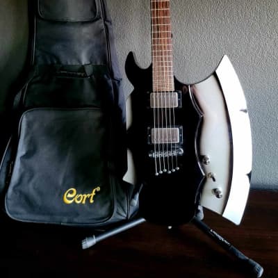 Cort Gene Simmons Axe Guitar Limited Run 2010 - Black/Silver for sale