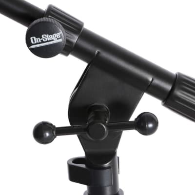 On-Stage MS7920B Mic Stand: Small boom stand with U-shaped base image 6